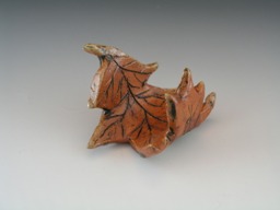 Soda-fired business card holder from Eclectikos Pottery